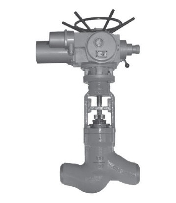 Welded electric globe valve