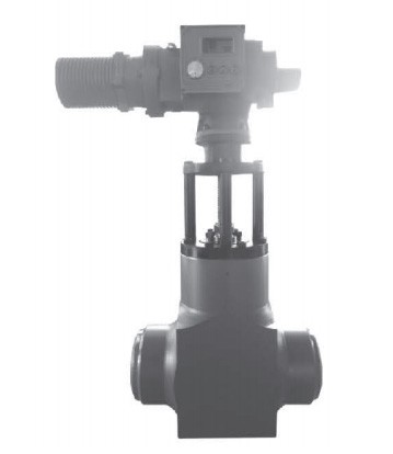 Flat gate valve for high pressure main feed water/main steam system